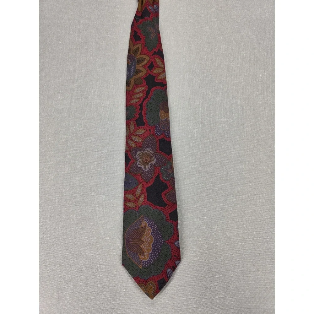 Vintage Banana Republic Safari & Travel Clothing Co Mens Tie Wool‎ Rayon 4x56